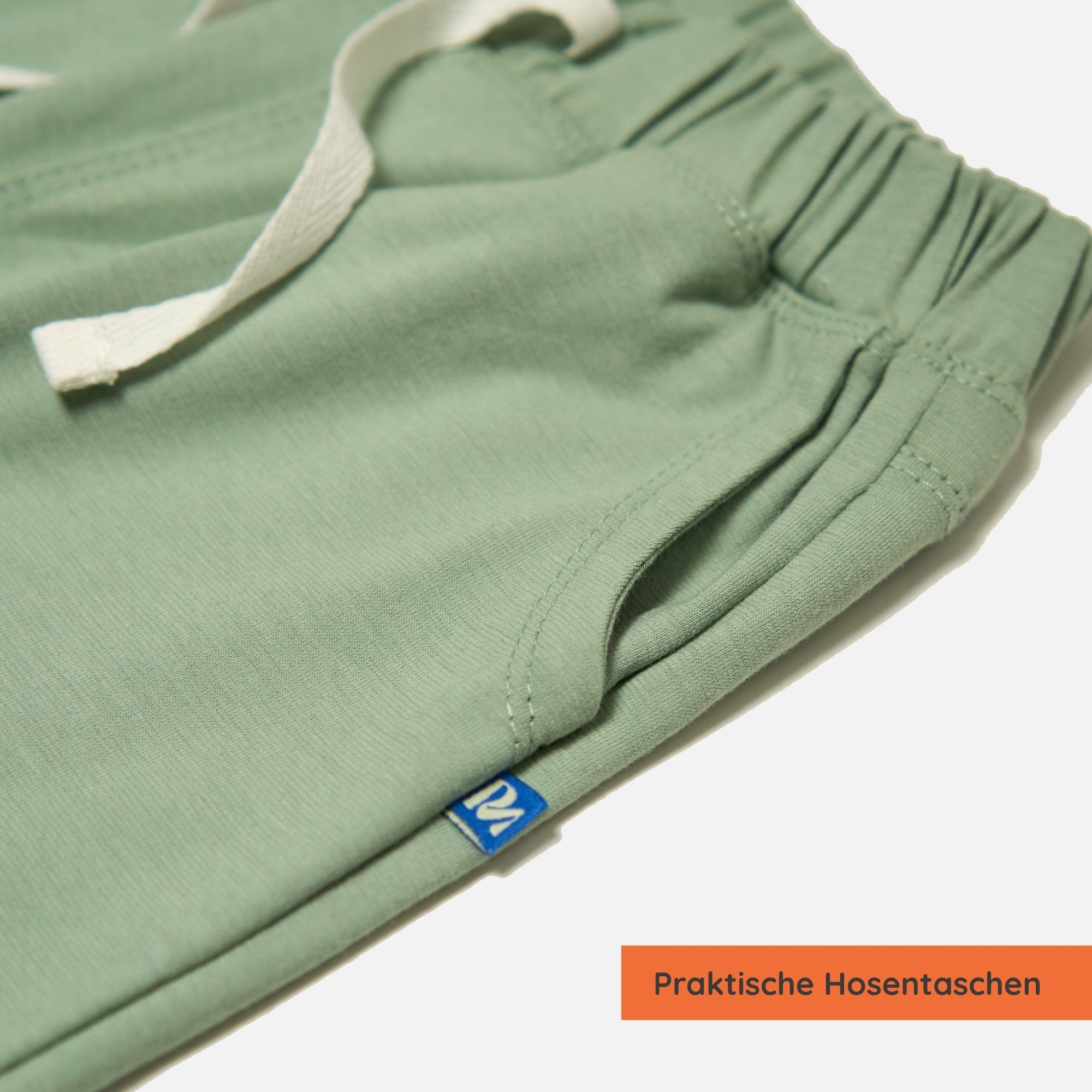 Detailansicht Hosentaschen: Hose mit UPF50+ als UV-Schutz Kleidung für Kinder.