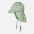 Seitenansicht: UPF50+ Sonnenhut mit Schirm und Nackenschutz als UV-Schutz Kleidung für Kinder.